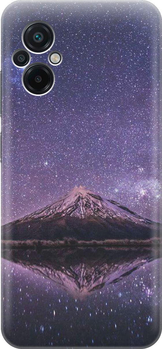 

Силиконовый чехол на Xiaomi Poco M5 "Гора и звездное небо", Синий;фиолетовый, 15141