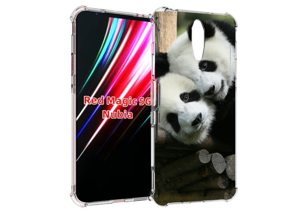 

Чехол MyPads Две-панды для ZTE Nubia Red Magic 1 5G, Прозрачный, Tocco