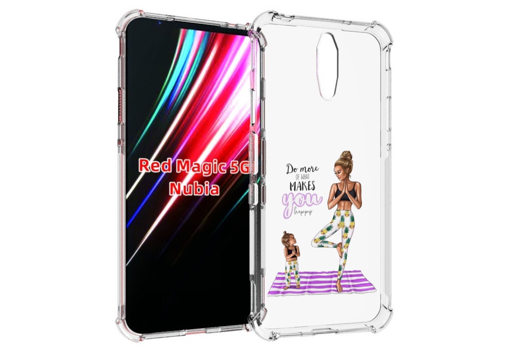 Чехол MyPads Девочки-в-ананасах для ZTE Nubia Red Magic 1 5G