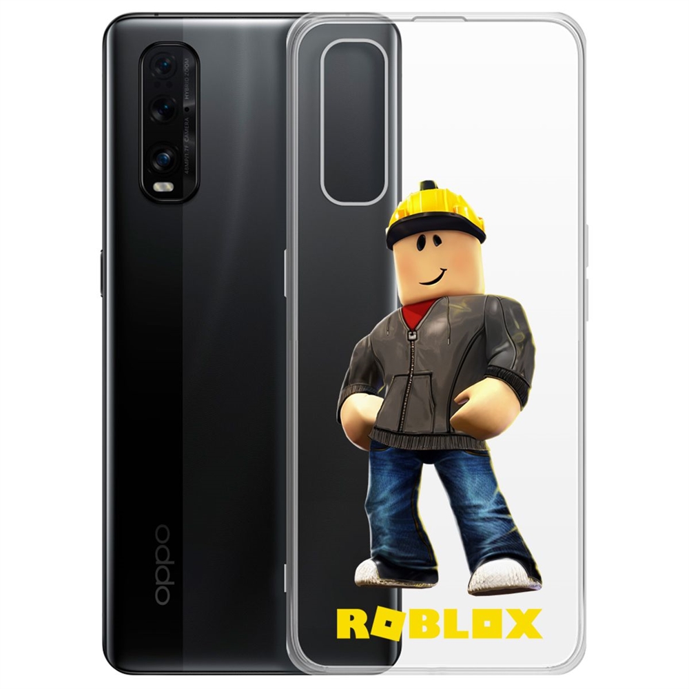 

Чехол-накладка Roblox-Строитель для OPPO Find X2, Прозрачный