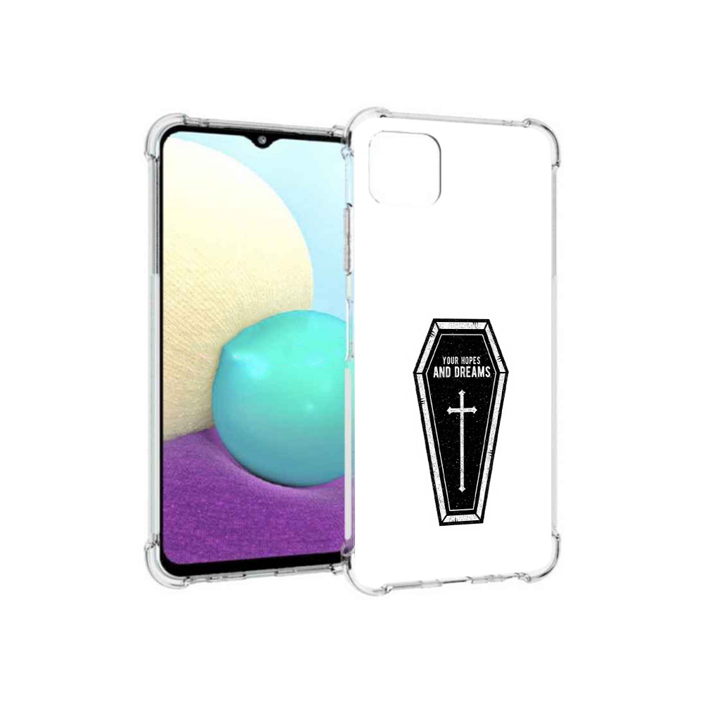 

Чехол MyPads Tocco для Samsung Galaxy A22s 5G гроб с мечтами (PT226906.544.299), Прозрачный, Tocco