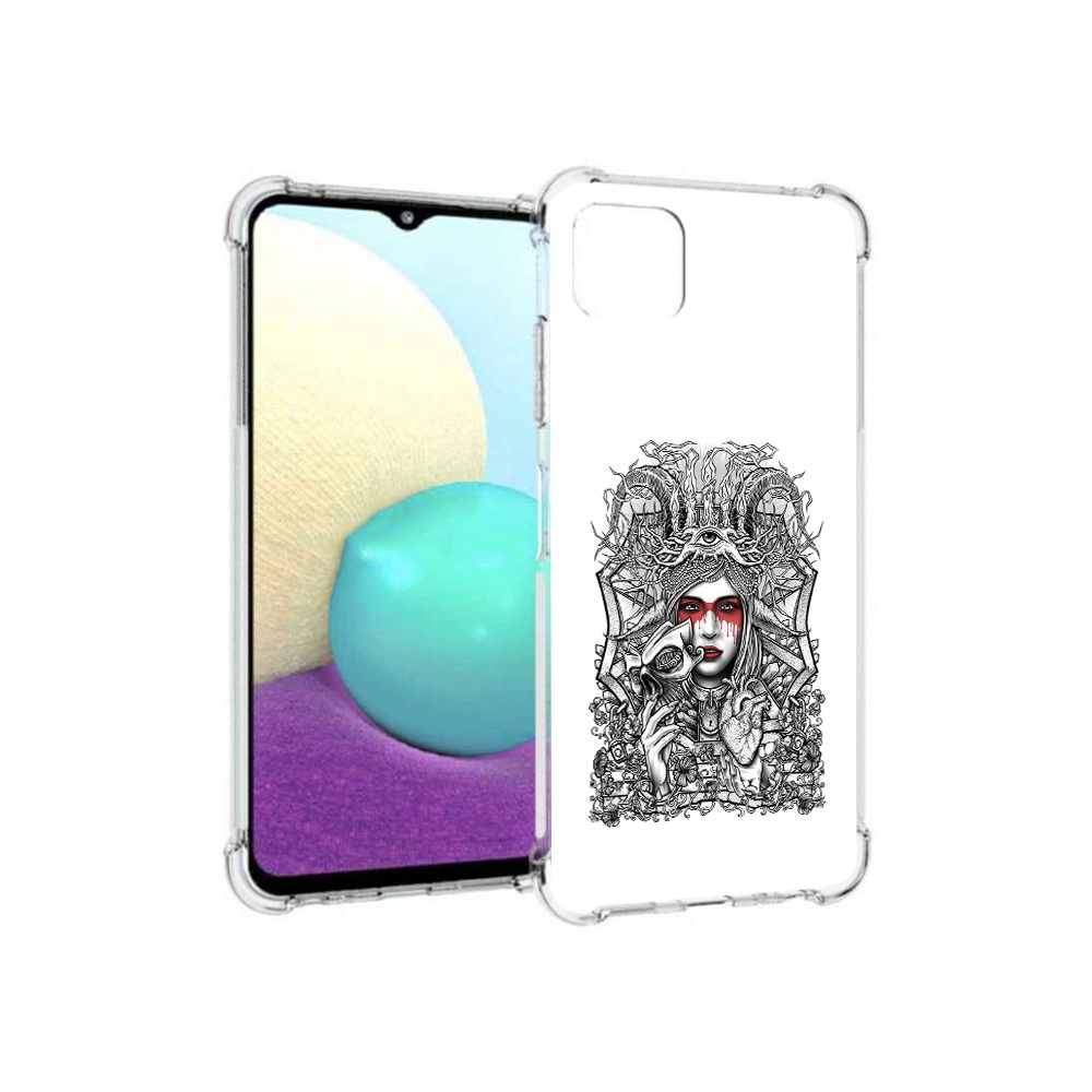 

Чехол MyPads Tocco для Samsung Galaxy A22s 5G грусная девушка (PT226906.544.302), Прозрачный, Tocco
