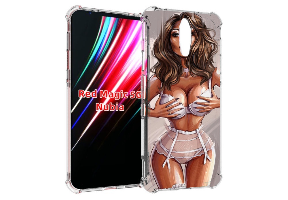 

Чехол MyPads Девушка-в-кружевном для ZTE Nubia Red Magic 1 5G, Прозрачный, Tocco