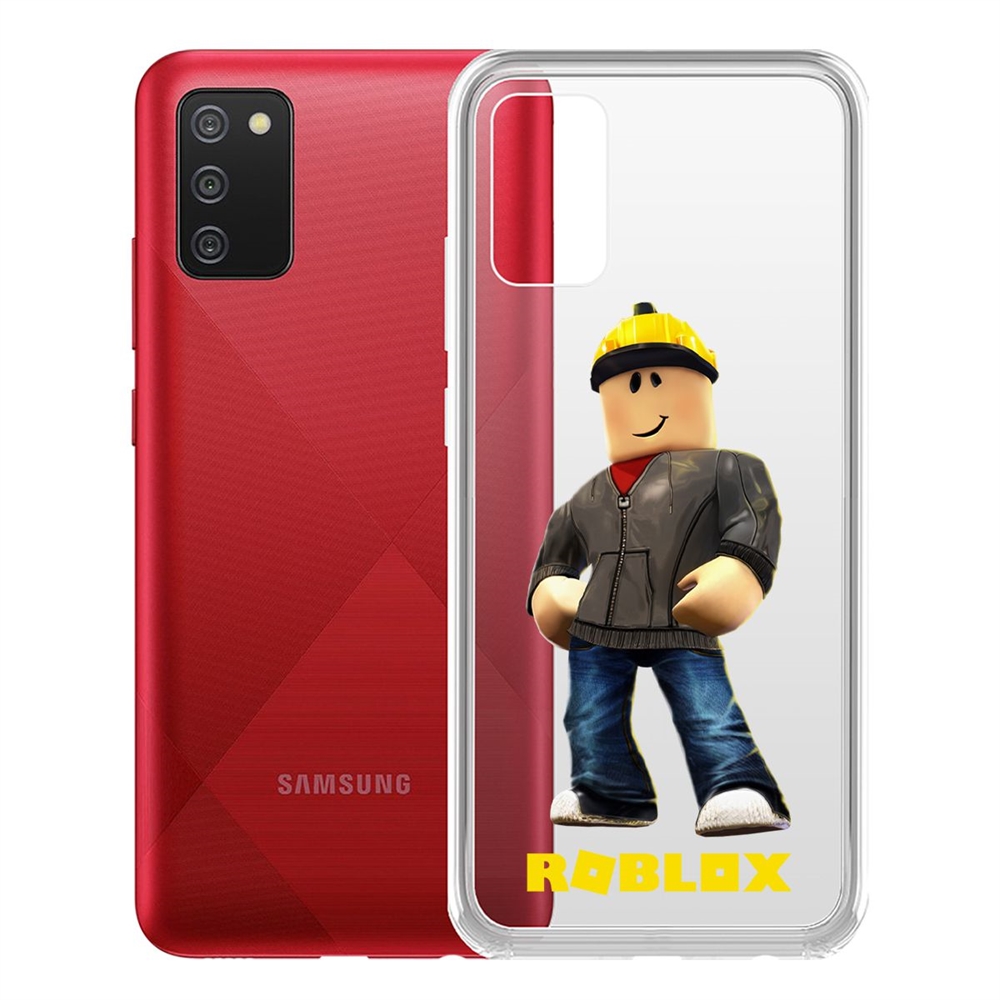 

Чехол-накладка Roblox-Строитель для Samsung Galaxy A02s (A025), Прозрачный