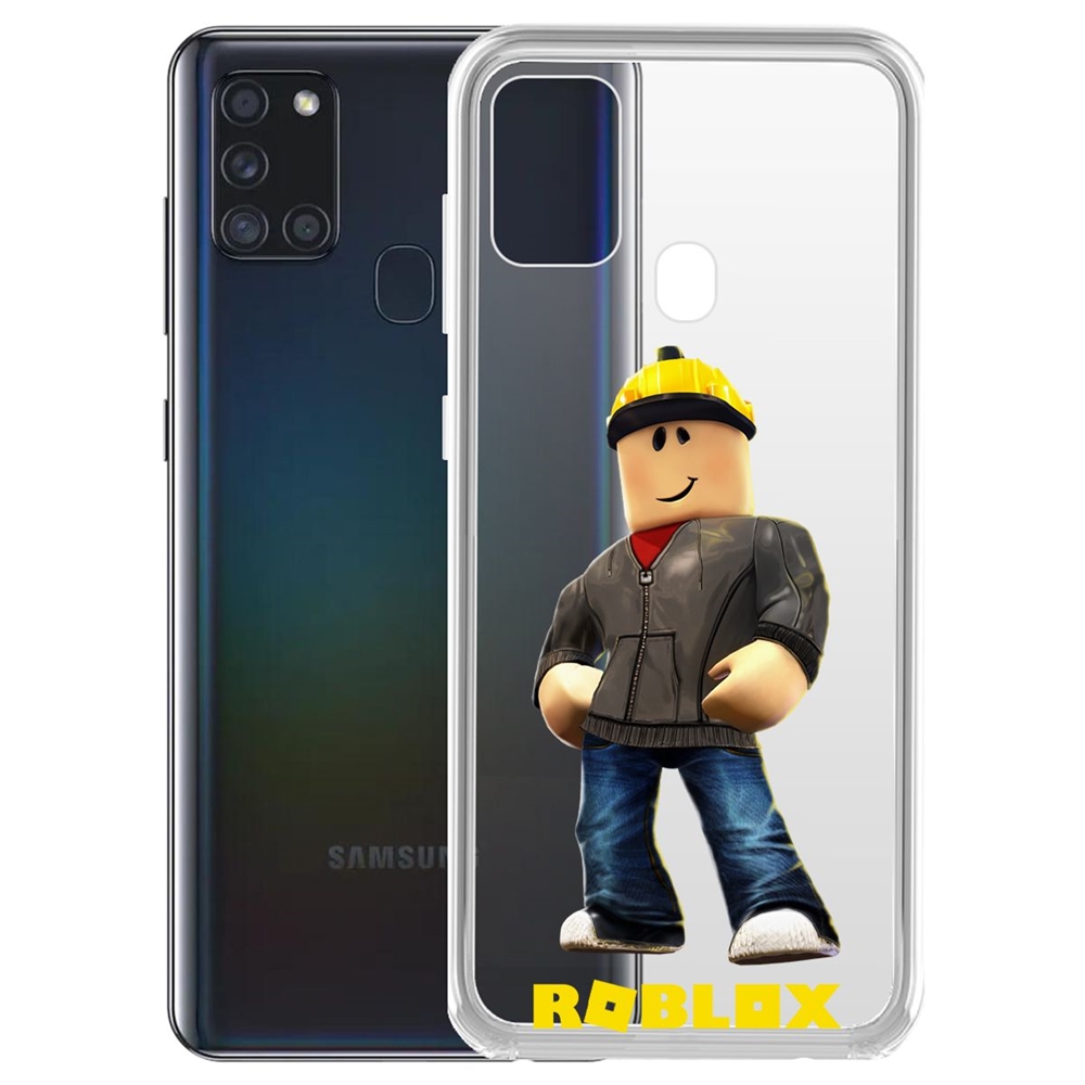 

Чехол-накладка Roblox-Строитель для Samsung Galaxy A21s (A217), Прозрачный