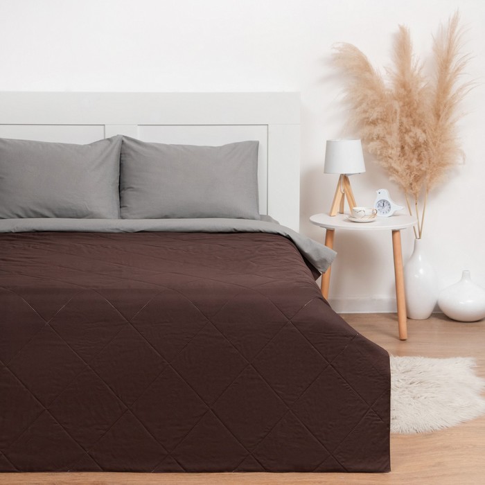 

LoveLife Покрывало LoveLife 1,5 сп 150х210±5 см, темно-коричневый, микрофайбер, п/э