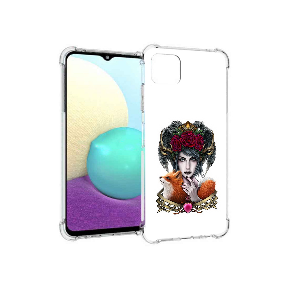 Чехол MyPads Tocco для Samsung Galaxy A22s 5G девушка с лисой (PT226906.544.314)