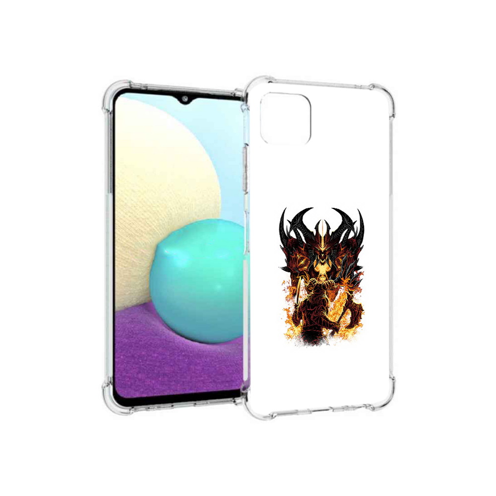 

Чехол MyPads Tocco для Samsung Galaxy A22s 5G демон shadow fiend (PT226906.544.318), Прозрачный, Tocco