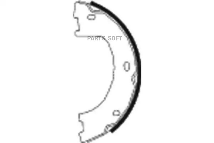 

Колодки барабанные стояночного тормоза [172x42] 1шт