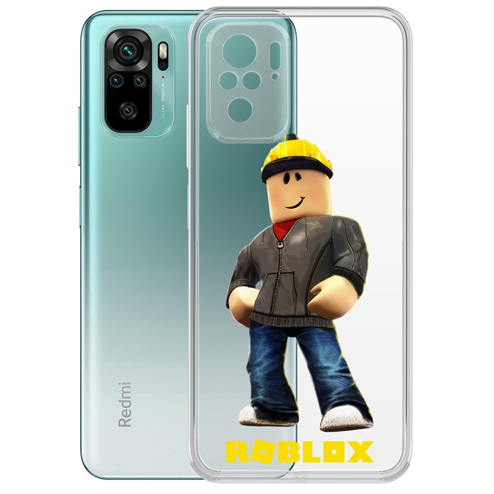 

Чехол-накладка Roblox-Строитель для Xiaomi Redmi Note 10/ Note 10S, Прозрачный