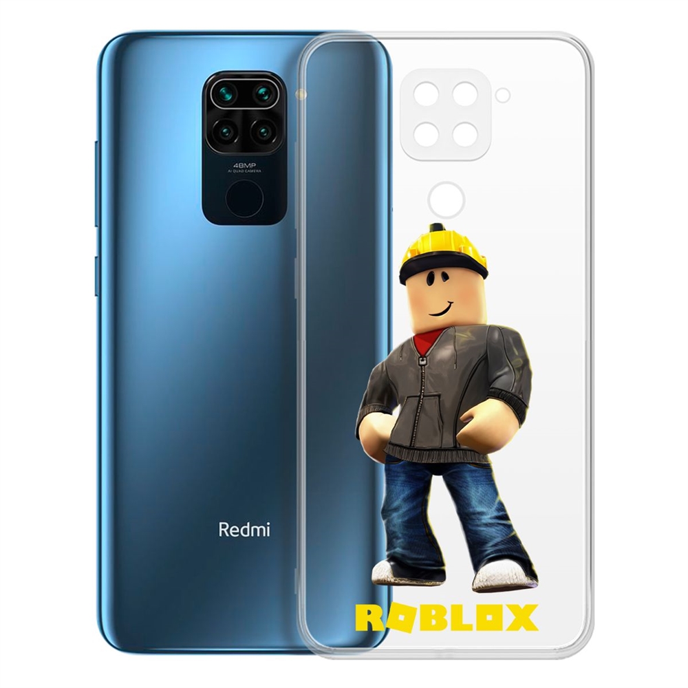 Чехол-накладка Roblox-Строитель для Xiaomi Redmi Note 9