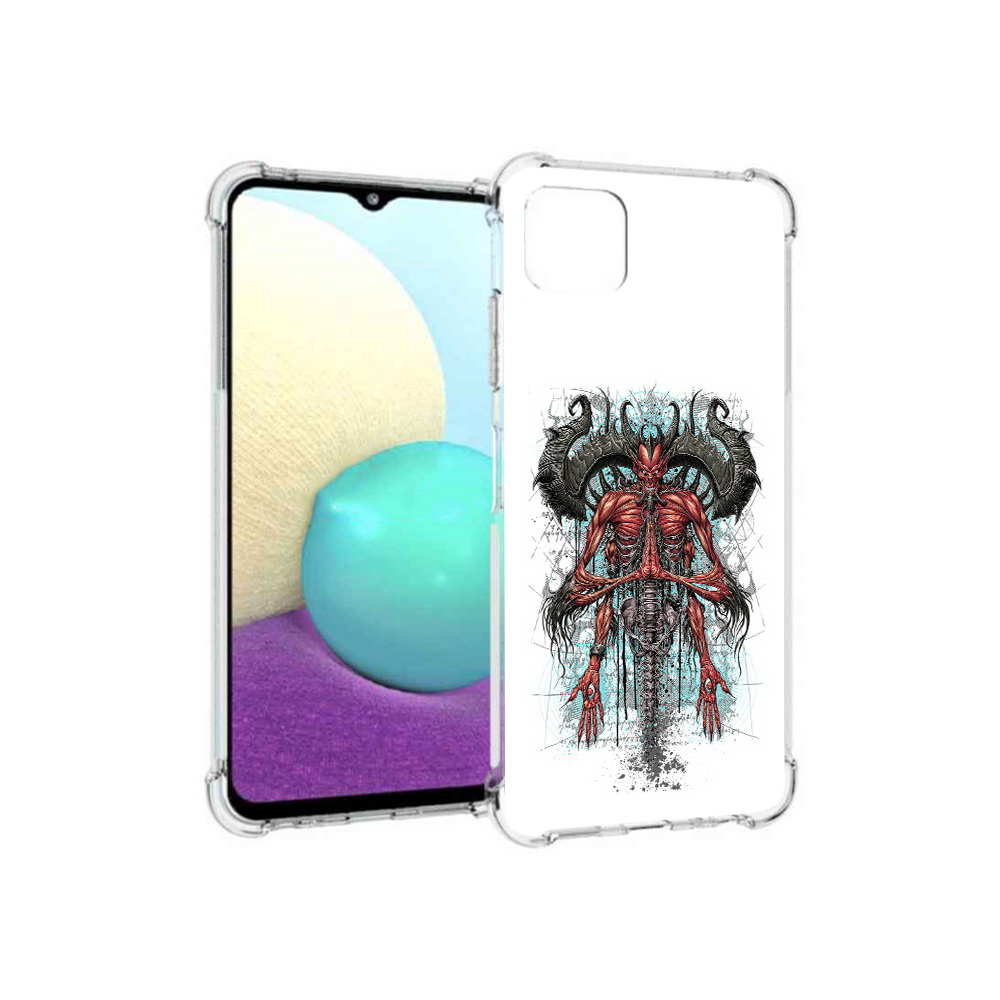 

Чехол MyPads Tocco для Samsung Galaxy A22s 5G дьявол (PT226906.544.340), Прозрачный, Tocco