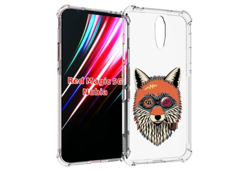 

Чехол MyPads Деловой лис для ZTE Nubia Red Magic 1 5G, Прозрачный, Tocco