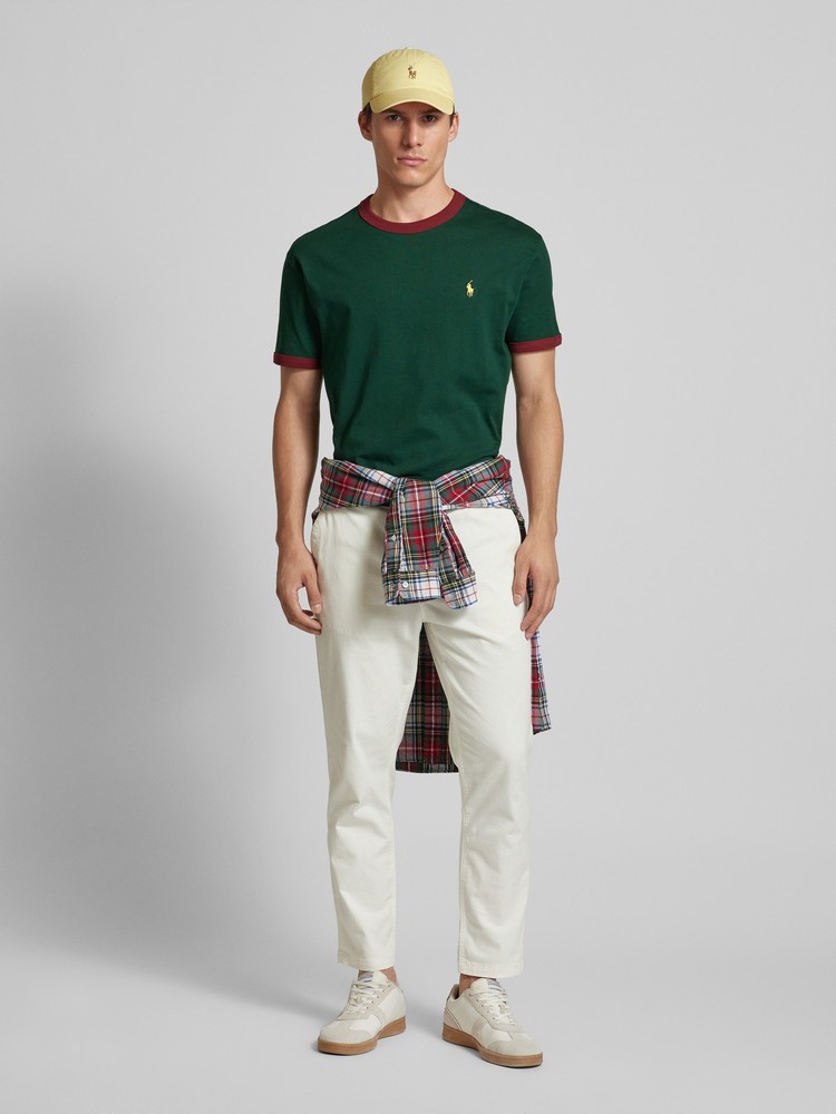 

Футболка мужская Polo Ralph Lauren 710927102 зеленая XL, Зеленый, 710927102