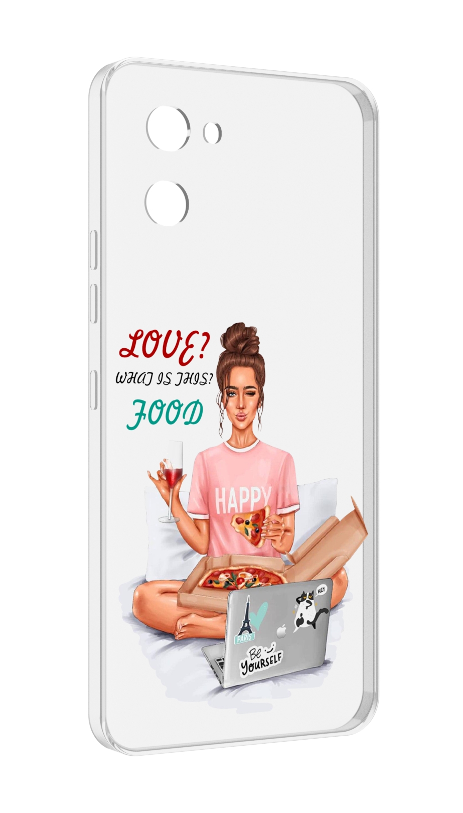 

Чехол MyPads девушка-с-ноутбуком женский для UMIDIGI G1, Прозрачный, Tocco