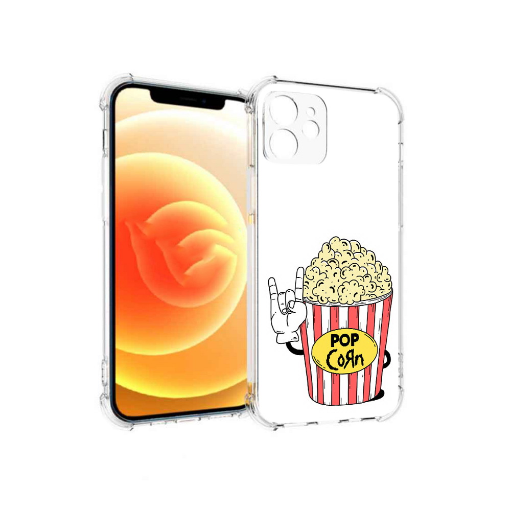 

Чехол MyPads Tocco для Apple iPhone 12 крутой попкорн (PT157543.607.427), Прозрачный, Tocco