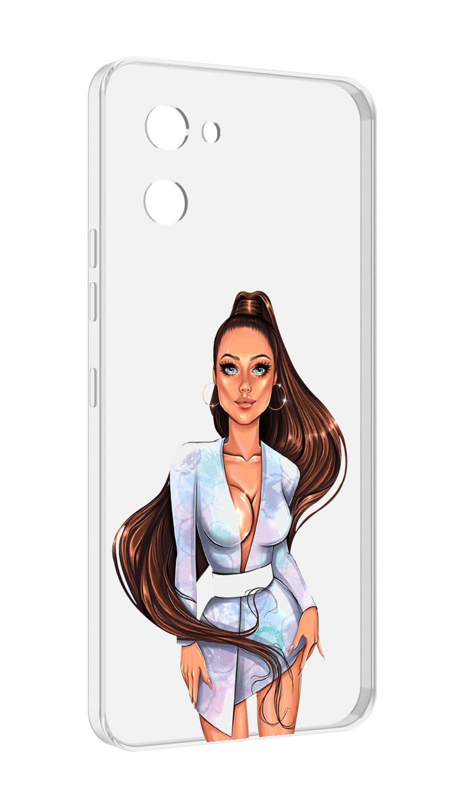 

Чехол MyPads девушка-с-очень-длинными-волосами женский для UMIDIGI G1, Прозрачный, Tocco