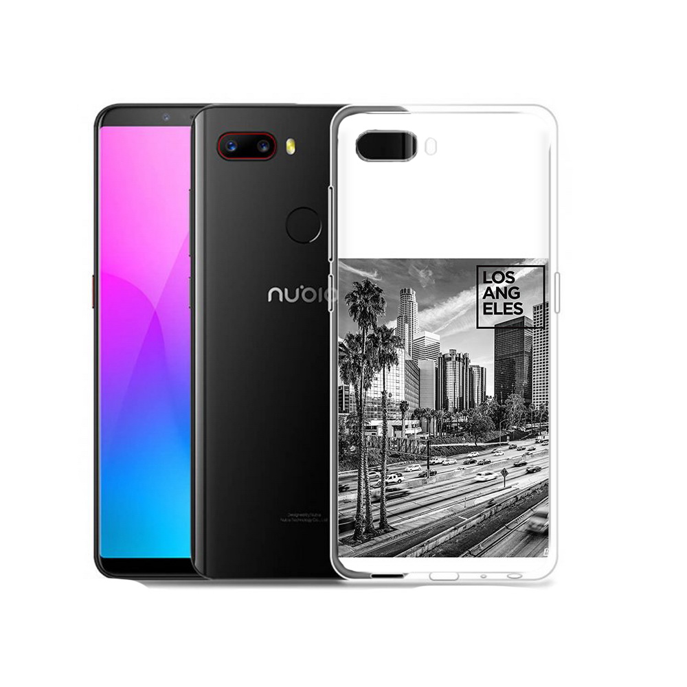 

Чехол MyPads Tocco для ZTE Nubia Z18 черно белый лос анджелес (PT115657.463.685), Прозрачный, Tocco