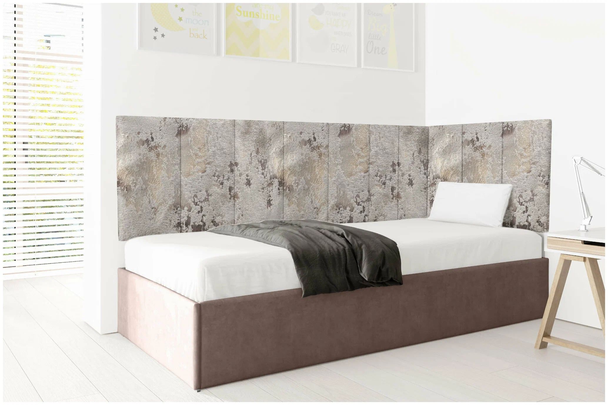 

Панель кровати Shtorm Braun 30х60 см 4 шт., Серый