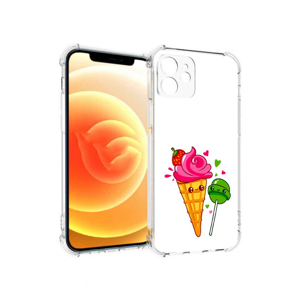 

Чехол MyPads Tocco для Apple iPhone 12 Вкусняшки (PT157543.607.45), Прозрачный, Tocco