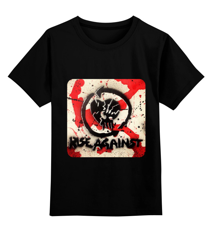 

Футболка детская Printio Rise against - logo цв. черный р. 128, Rise against - logo