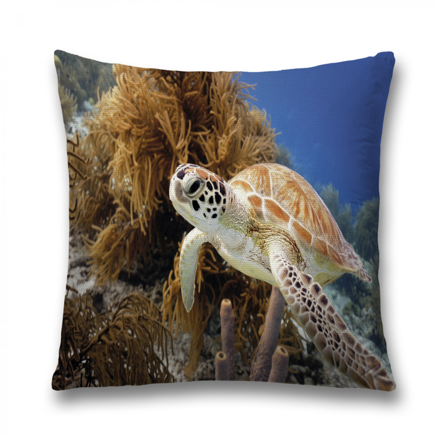 

Наволочка декоративная JoyArty "Пятнистая черепаха" на молнии, 45x45 см, Серый, Пятнистая черепаха