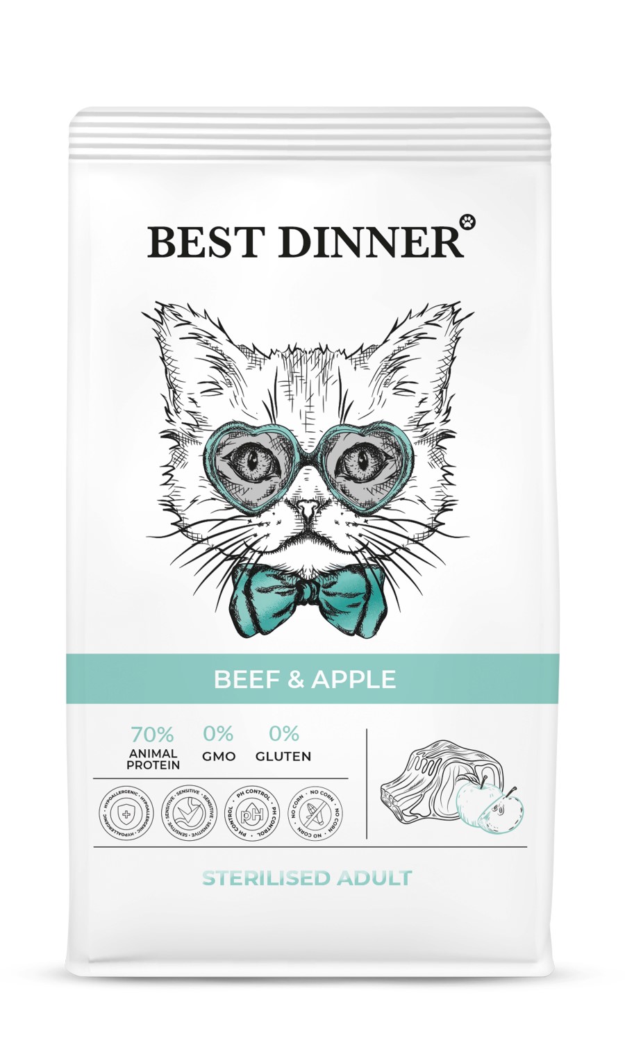 фото Сухой корм для кошек best dinner , говядина, ягоды, 10шт, 10кг