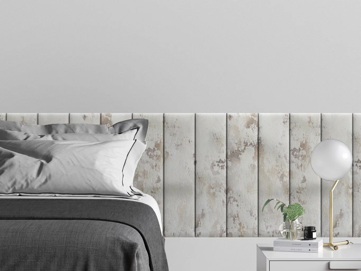

Панель кровати Shtorm Ivory 15х60 см 2 шт., Серый