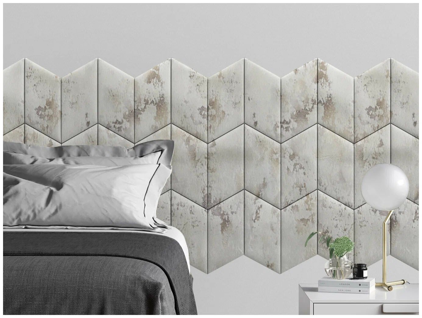 

Панель кровати Shtorm Ivory 20х100 см 1 шт., Серый