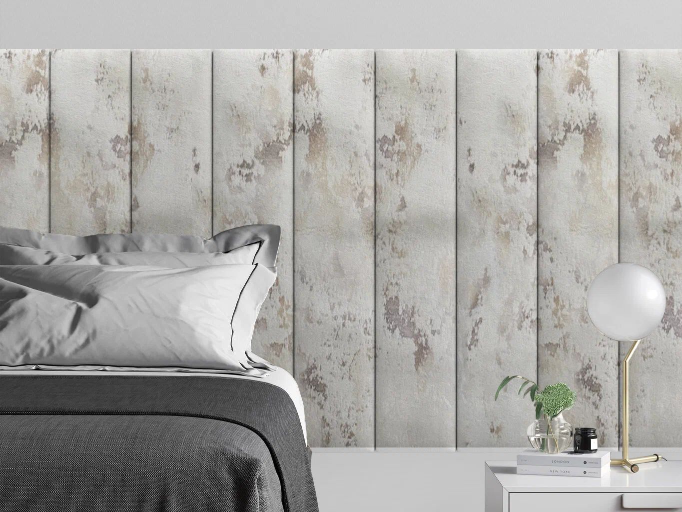

Панель кровати Shtorm Ivory 20х100 см 4 шт., Серый