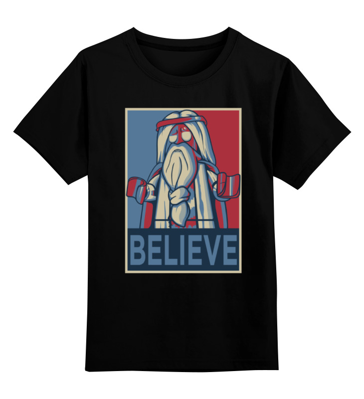 

Футболка детская Printio Believe цв. черный р. 128, Believe