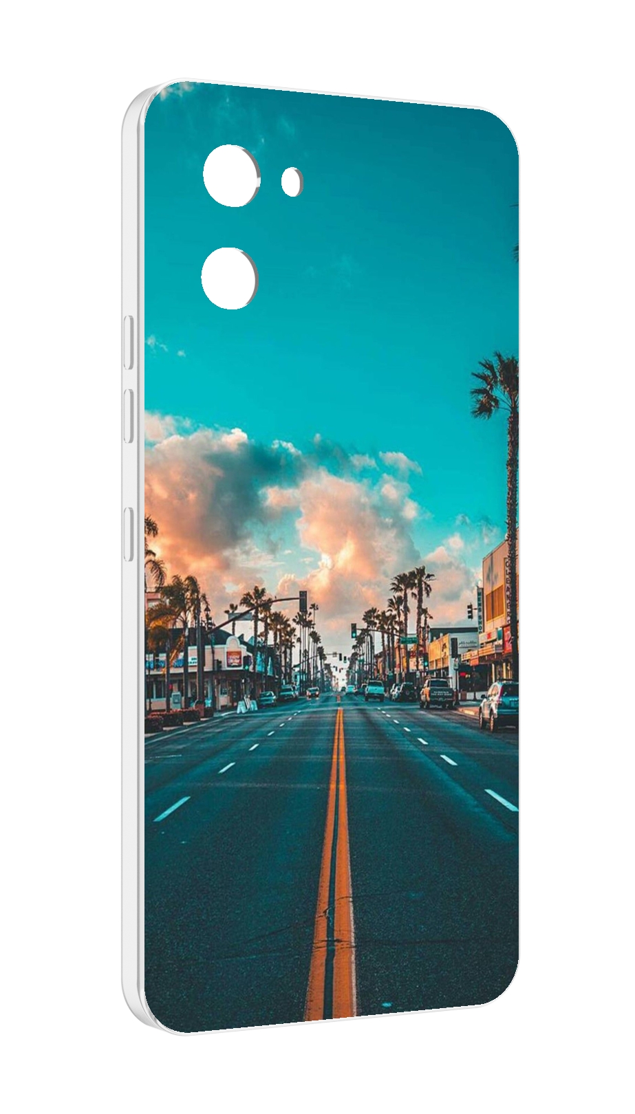 

Чехол MyPads дорога-в-лос-анджелес для UMIDIGI G1, Прозрачный, Tocco