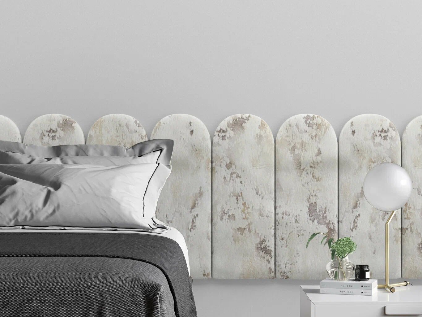 

Панель кровати Shtorm Ivory 30х60R см 2 шт., Серый
