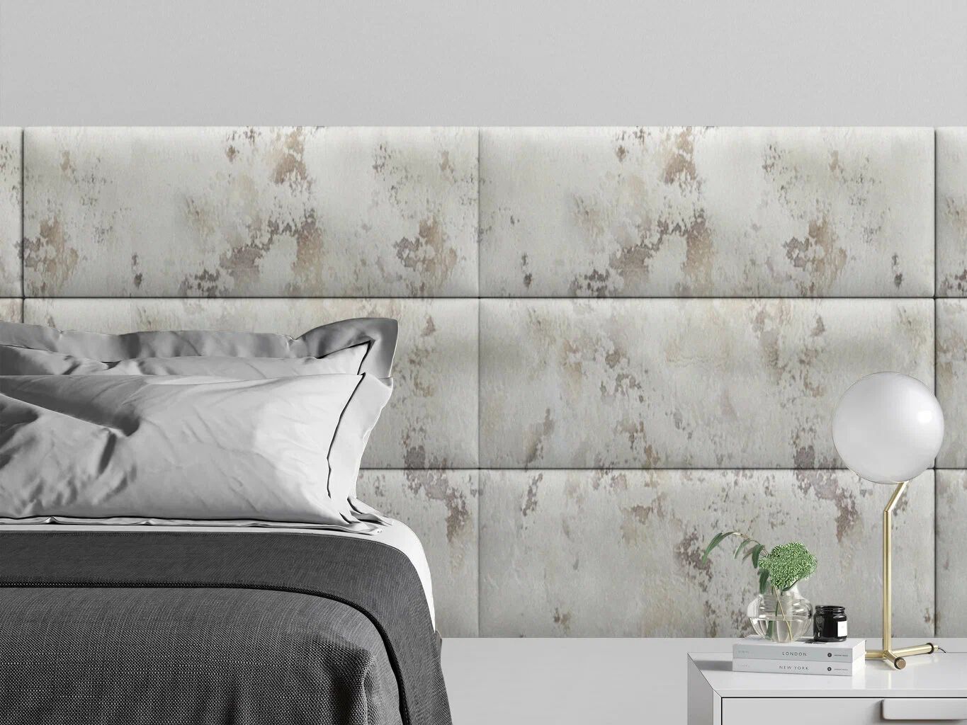 

Панель кровати Shtorm Ivory 30х80 см 4 шт., Серый