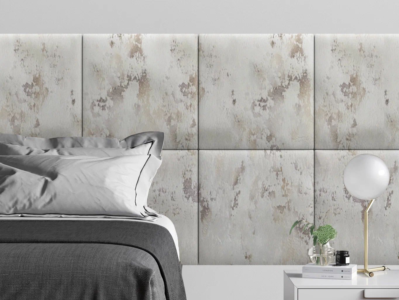 

Панель кровати Shtorm Ivory 50х50 см 1 шт., Серый