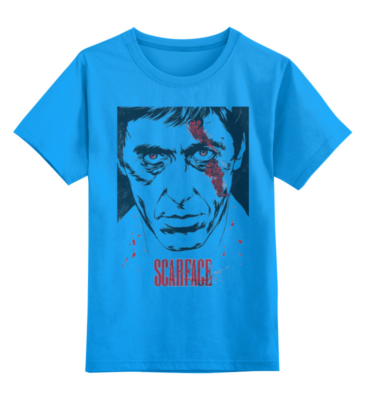 

Футболка детская Printio Scarface цв. голубой р. 128, Scarface