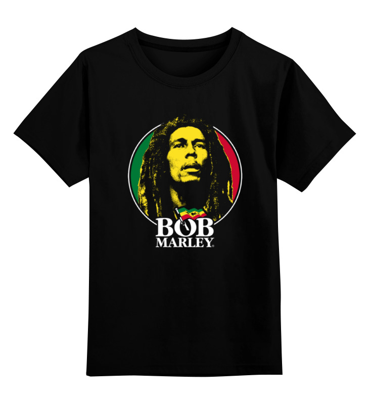 

Футболка детская Printio Bob marley цв. черный р. 128, Bob marley