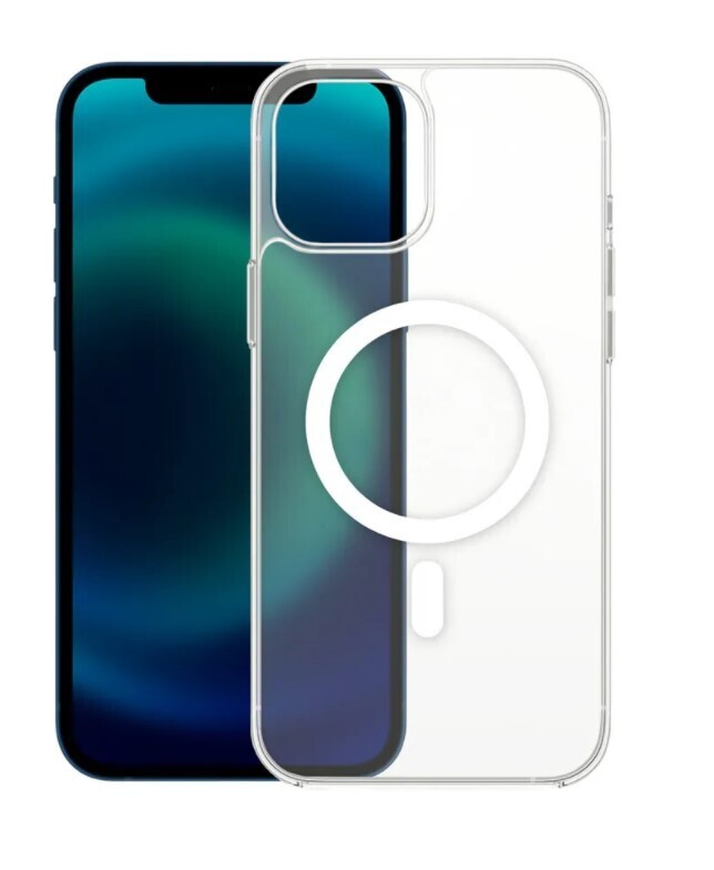 Чехол накладка MagSafe для iPhone 12 Pro Max прозрачный