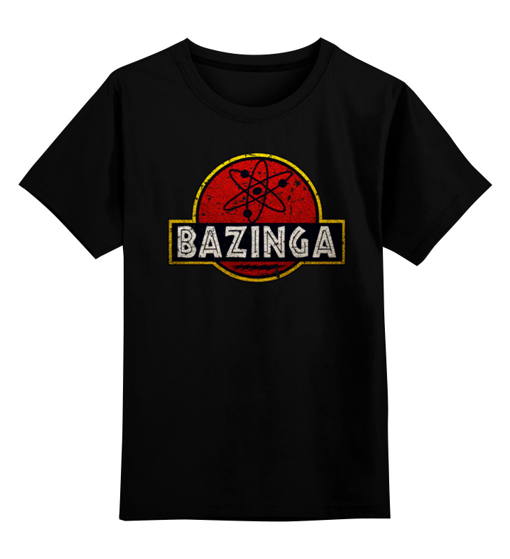 

Футболка детская Printio Bazinga! цв. черный р. 128, Bazinga!