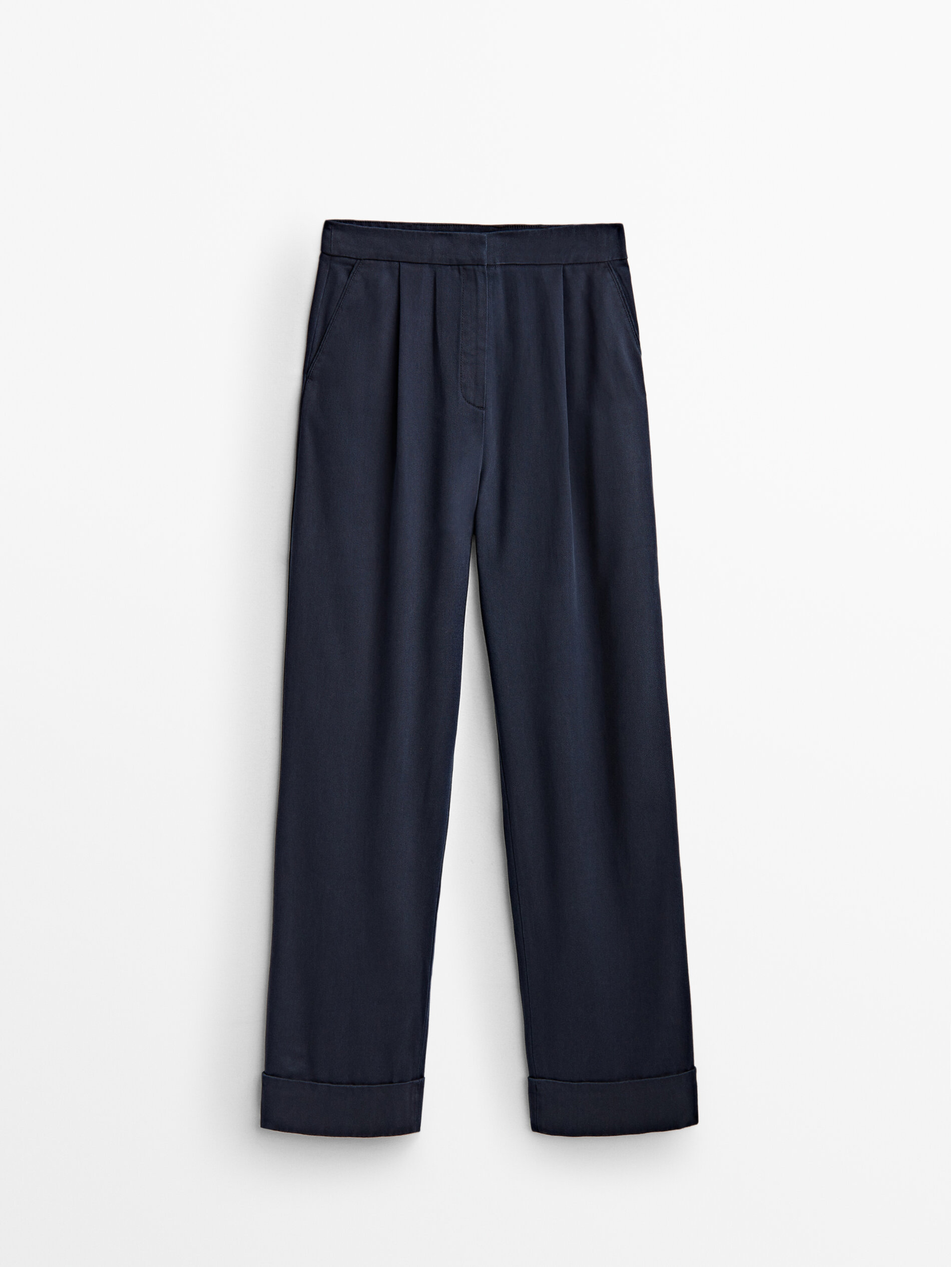 

Брюки женские Massimo Dutti 05071971401 синие 40, 05071971401