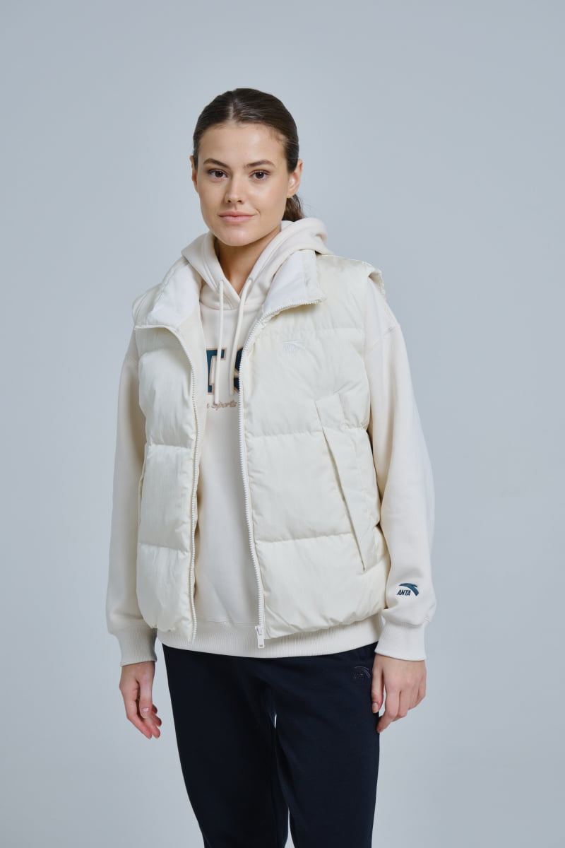 Утепленный жилет женский Anta Vintage sports WATER RESISTANT 862348902 белый L