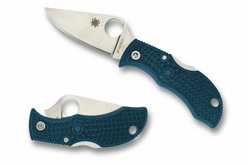 

Туристический нож Spyderco Manbug, blue, Синий, Manbug