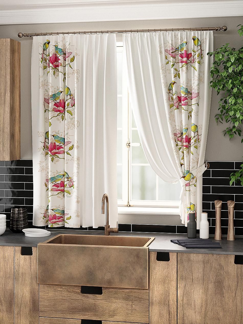 

Комплекты штор AT HOME / шторы в комнату 150х180 см / Микуси, 961071