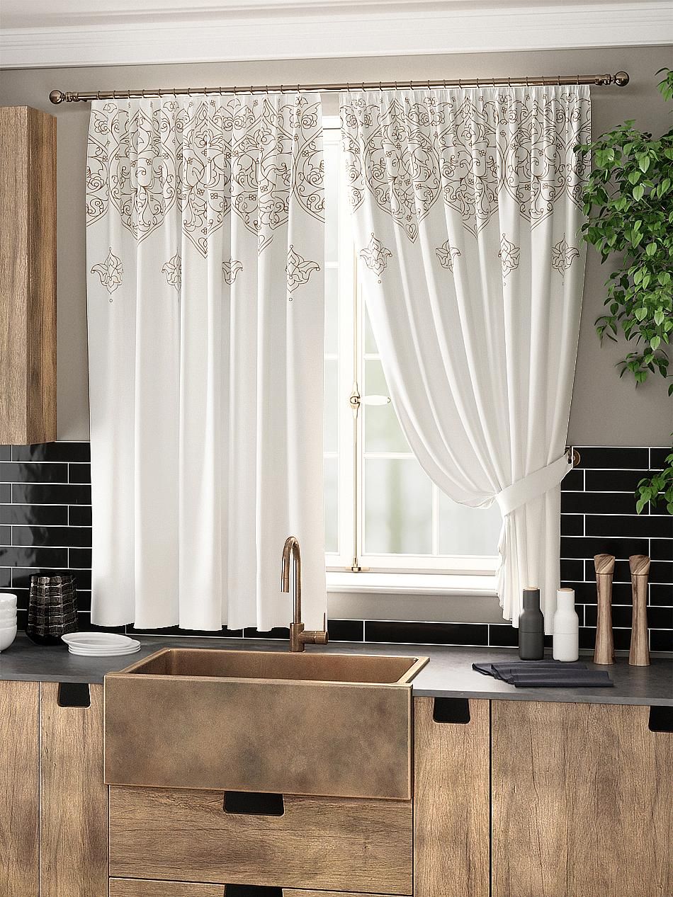 

Комплекты штор AT HOME / шторы в комнату 150х180 см / Микаге, 961074