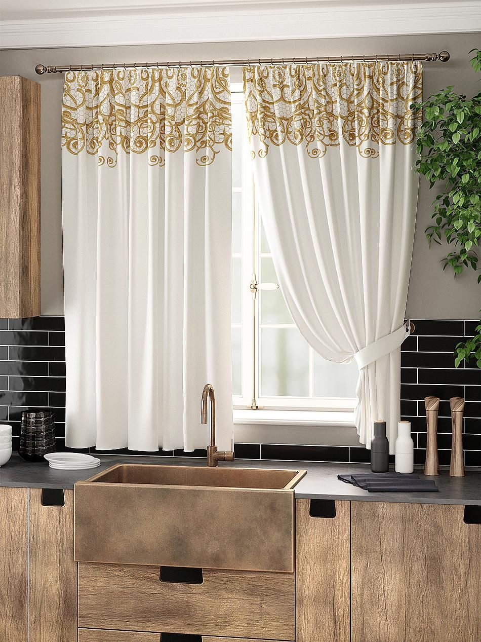 

Комплекты штор AT HOME / шторы в комнату 150х180 см / Слиона, 961077