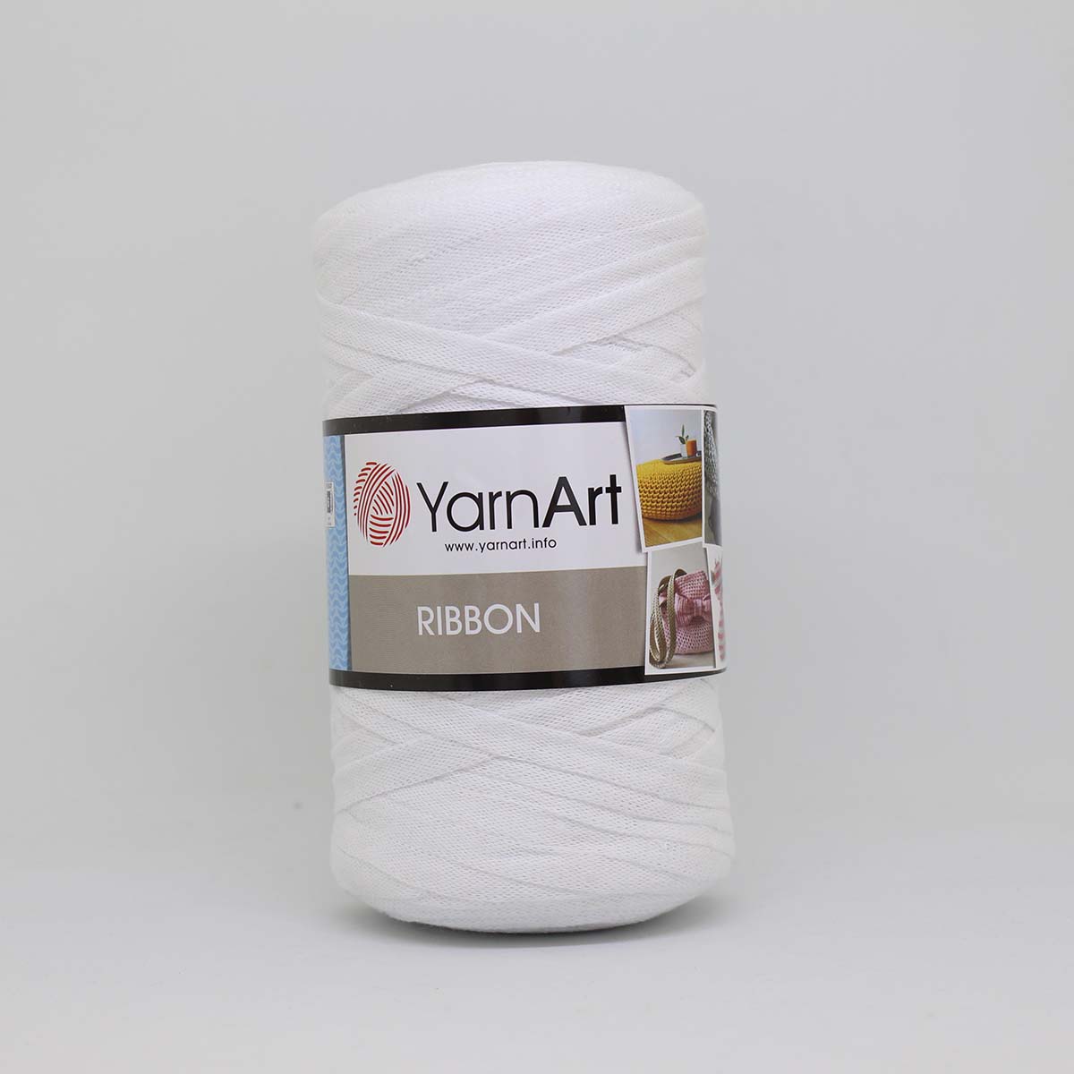 

Пряжа YarnArt 'Ribbon', 250г, 125м (хлопок, вискоза, полиэстер) (751 белый), 4 мотка, Ribbon