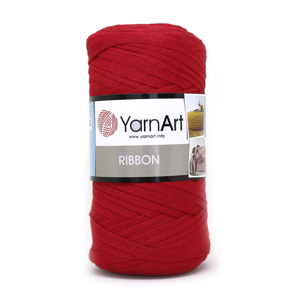 

Пряжа YarnArt Ribbon 250г, 125м (хлопок, вискоза, полиэстер) (773 красный), 4 мотка, Ribbon