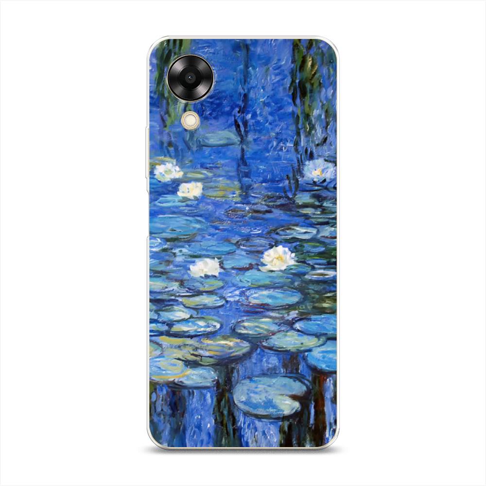 

Чехол на Oppo A17K "Нарисованный пруд", Синий;зеленый, 2512850-4
