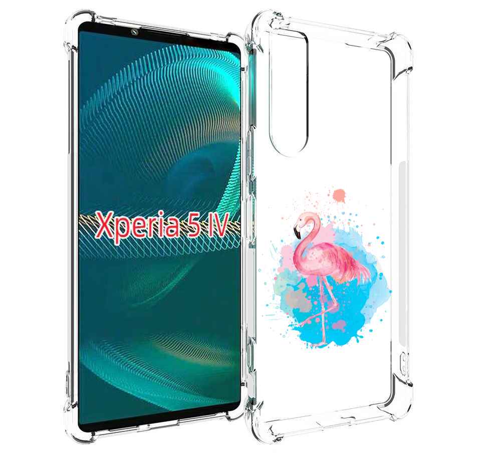 

Чехол MyPads акварельное-фламинго для Sony Xperia 5 IV (5-4), Прозрачный, Tocco