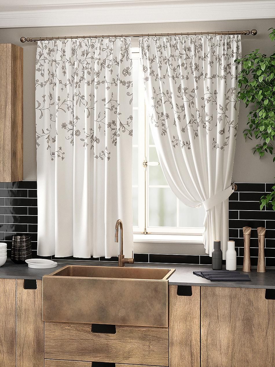 

Комплекты штор AT HOME / шторы в комнату 150х180 см / Олонис, 961126